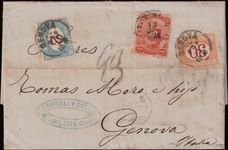 1870 - 30 e 2 Lire cifra bruna, Sx ... 