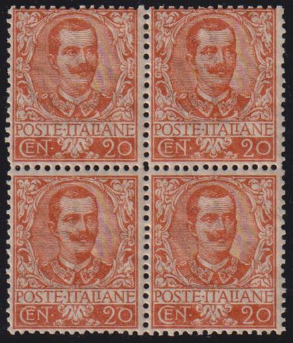 1901 - Floreale 20 cent., n° 72, ... 