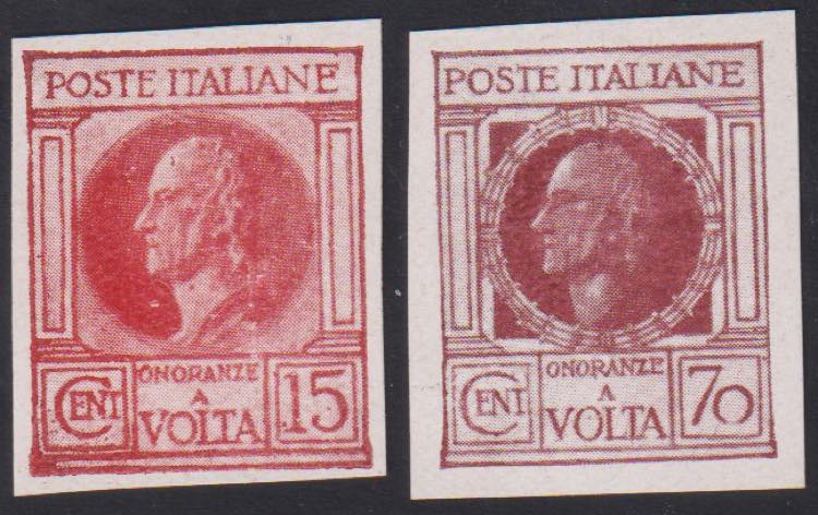 1926 - Volta, 15 e 70 cent., Unif. ... 