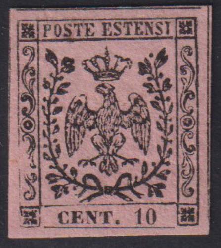 1852 - 10 cent. rosa chiaro, n° ... 
