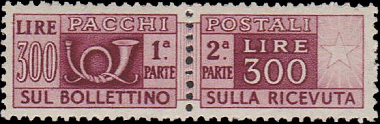 1946 - Pacchi Ruota 300 Lire, PP ... 