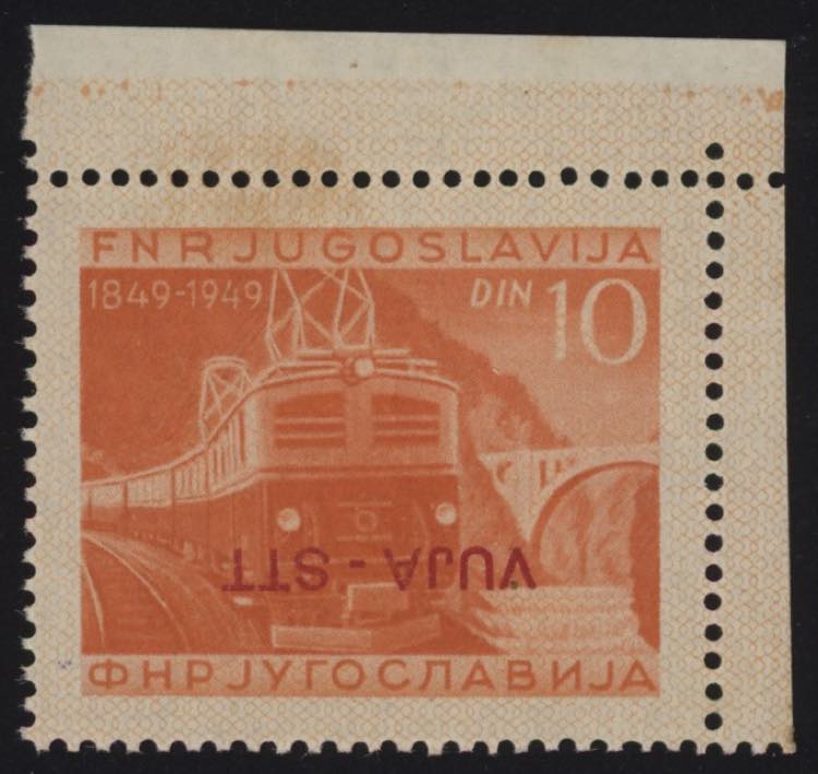 1950 - Ferrovie 10 Dinari arancio, ... 