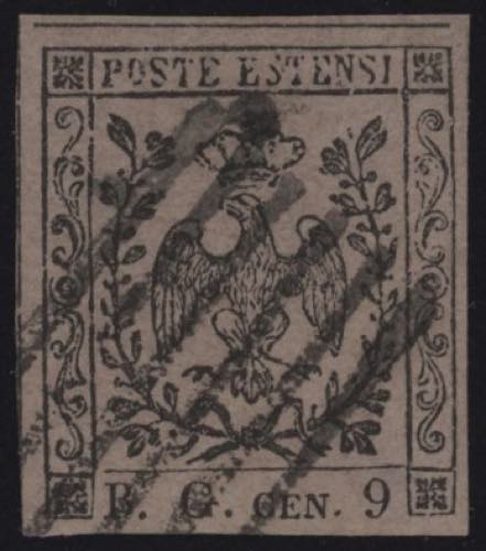 1853 - BG grandi 9 cent., SxG n° ... 