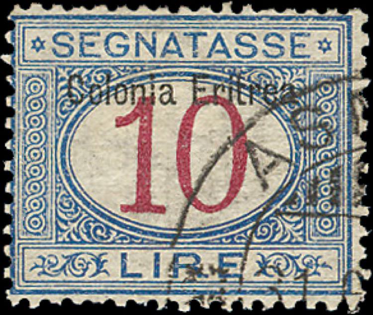 1903 - 10 Lire sovrastampato in ... 