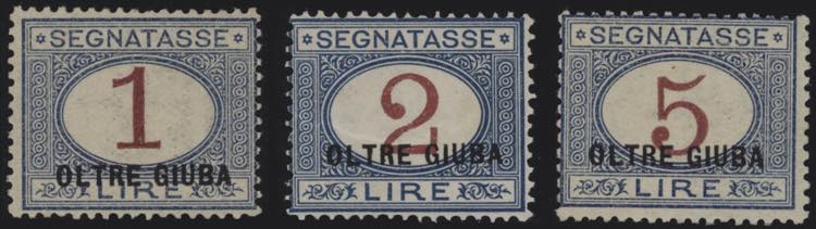 1925 - Sovrastampati, Sx n° 1/10, ... 