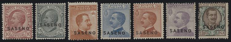1923 - Saseno, n° 1/8, 15 serie ... 