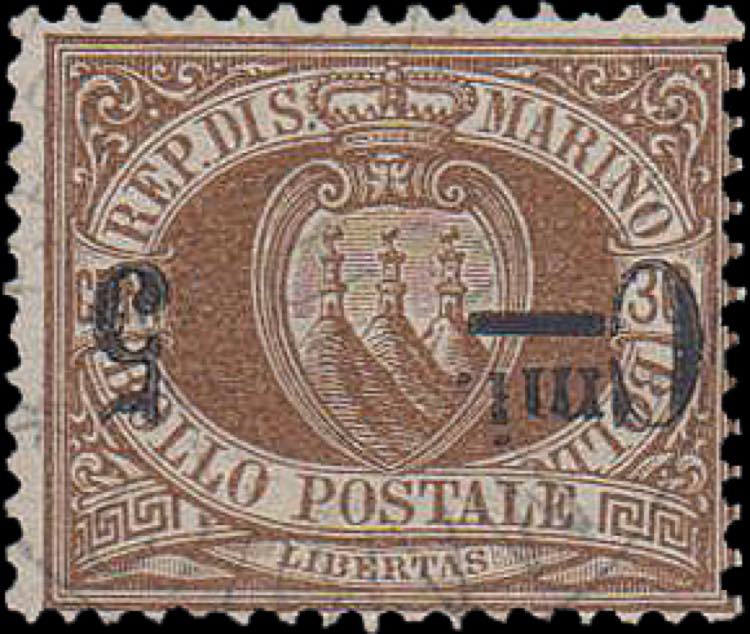 1892 - 5/30 cent., n° 9a, con ... 