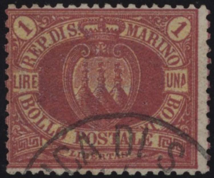1892 - Lira Rossa, 1 Lira ... 