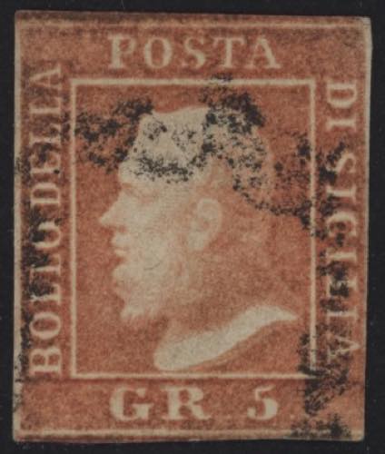 1859 - 5 Grana vermiglio II ... 