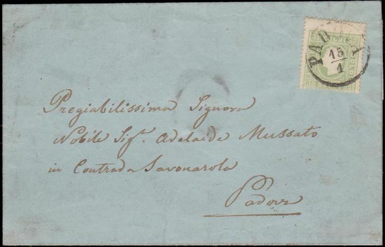 1861 - 3 s. verde giallo, n° 35, ... 