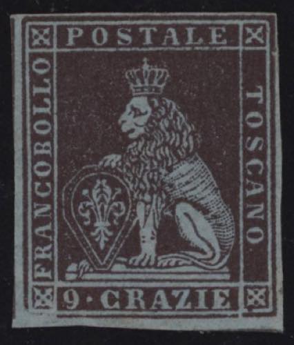 1851/52 - 9 crazie viola bruno ... 
