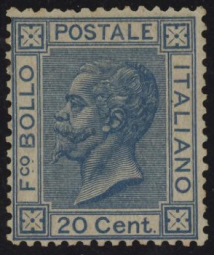 1867 - 20 cent. azzurro, n° T26, ... 