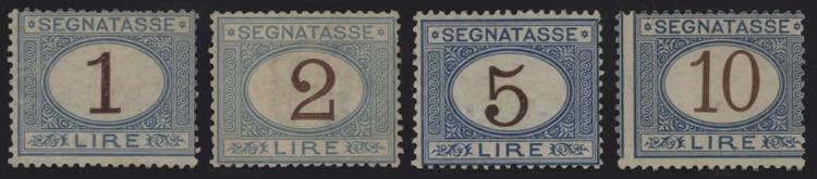 1870 - Alti valori cifra bruna, Sx ... 