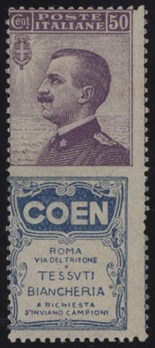 1924 - Coen 50 cent., Pubb n° 10, ... 