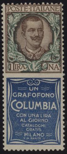 1924 - Grafofono Columbia 1 Lira, ... 