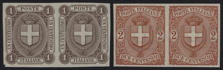 1896 - Stemma dei Savoia, 1 e 2 ... 