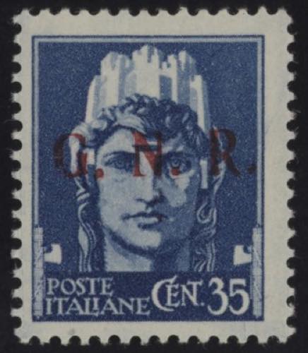 1944 - 35 cent.  azzurro, ... 