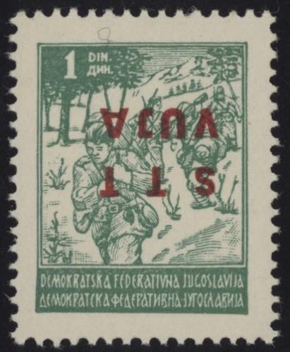 1949 - Sovrastampato 1 dinaro, n° ... 