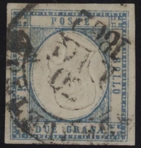1861 - 2 gr. azzurro chiaro, n° ... 