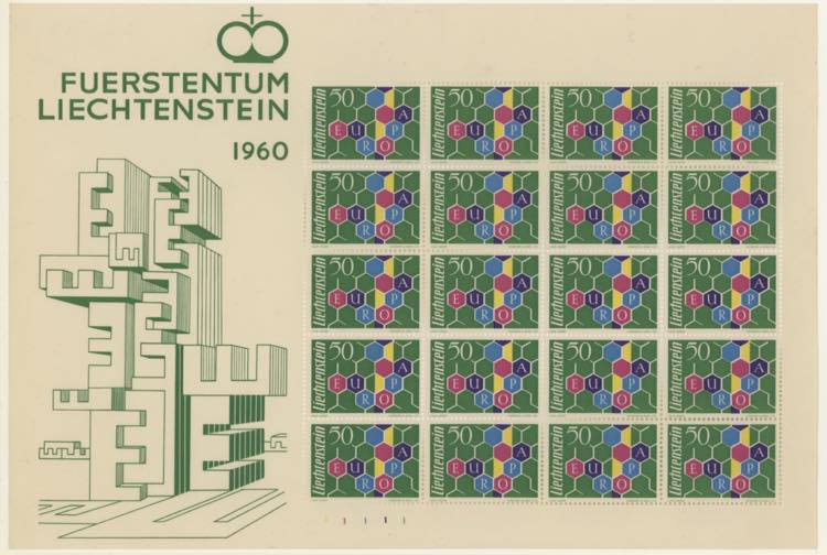 1960 - Liechtenstein, Minifoglio ... 