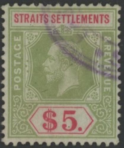 1902 - 5 $ verde e rosso, n° 90 ... 