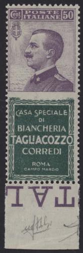 1924 - Tagliacozzo 50 cent., Pubb ... 