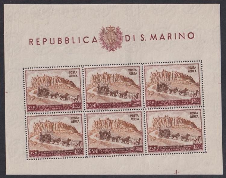 1951 - UPU 300 lire, BF n° 10f, ... 