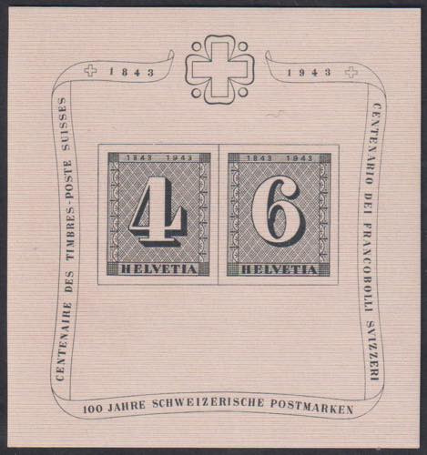 1943 - Zurigo piccolo, BF n° 9, 3 ... 