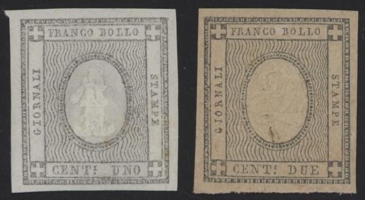 1861 - Per Stampe, n° 19/20, ... 