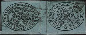 1852 - 1/2 b. grigio verdastro, n° 1b, ... 