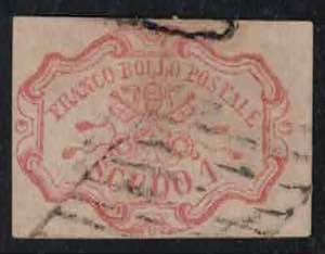 1852 - 1 scudo rosa carminio, n° 11, ottimo ... 