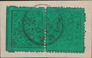 1870 - 2 c. verde giallo, n° 22a, ... 