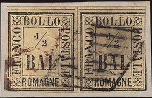 1859 - 1/2 b. giallo paglia, n° 1, ... 