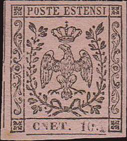 1852 - 10 CNET, n° 9h. AD, Bolaffi.