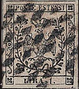 1852 - 1 L. bianco, n° 11, ... 