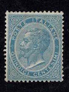 1863 - 15 c. azzurro DLR, n° L18, ottimo, ... 
