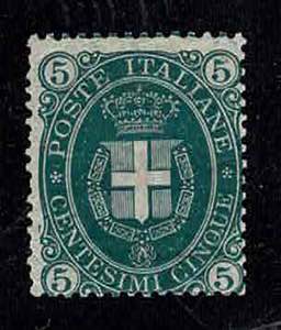 1891 - 5 c. verde, Stemma Sabaudo, n° 59, ... 