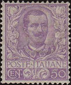 1901 - Floreale 50 c., n° 76, ottimo, ... 