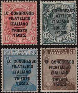 1922 - Congresso Filatelico di Trieste, ... 