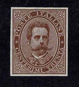 1879 - Umberto 30 c. bruno, n° P 41, nel ... 