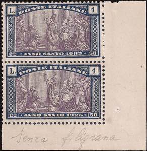 1924 - Anno Santo 1 L., n° 173 + 173a, ... 
