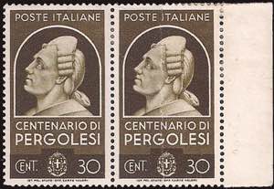 1937 - Pergolesi 30 c., n° 429a, ... 