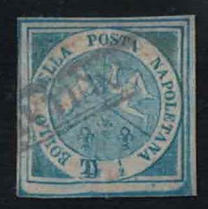 1860 - Trinacria, 1/2 tornese azzurro, ... 