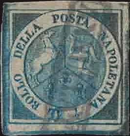 1860 - Trinacria, n° 15a, azzurro vivo, ... 
