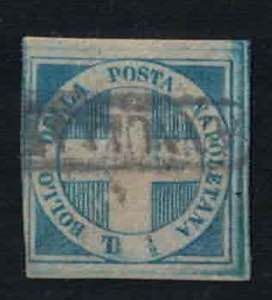 1860 - Crocetta, 1/2 tornese azzurro, n° ... 