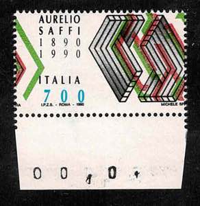 1990 - Aurelio Saffi, n° 1931 (spec. n° ... 