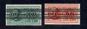 1943 - Zara, sovr., n° 24/34 + E, ottima.