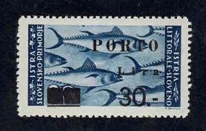 1946 - Istria Lit. Sloveno, Sovr. 30 L. su ... 