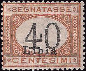 1930 - 40 c. cifre in nero, Sx n° 11A, ... 