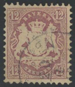 1870 - 12 kreuzer lilla, n° 29, Mi n° 26y, ... 
